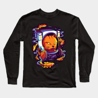 diving cat Long Sleeve T-Shirt